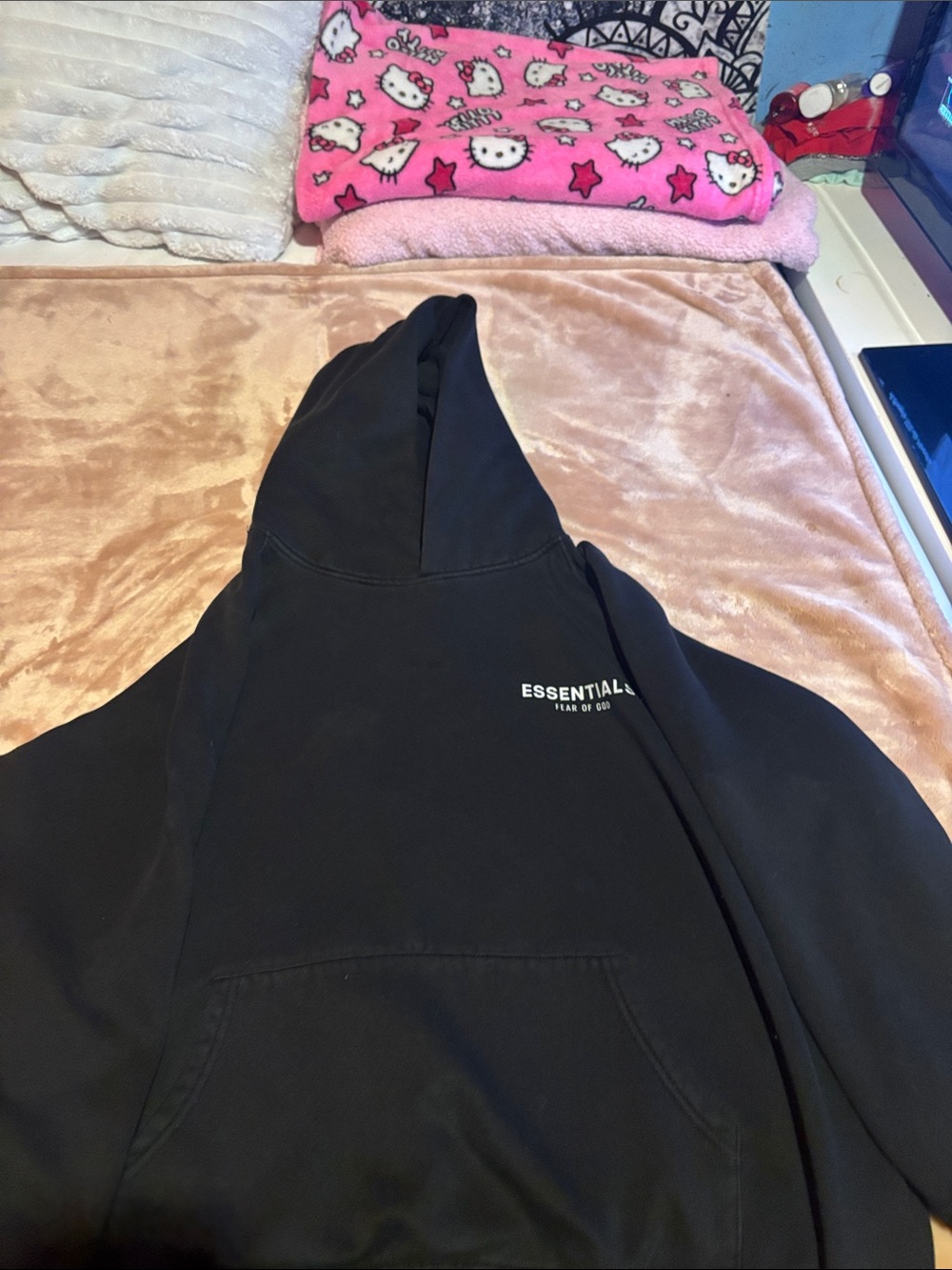 Essentials  Black Hoodie